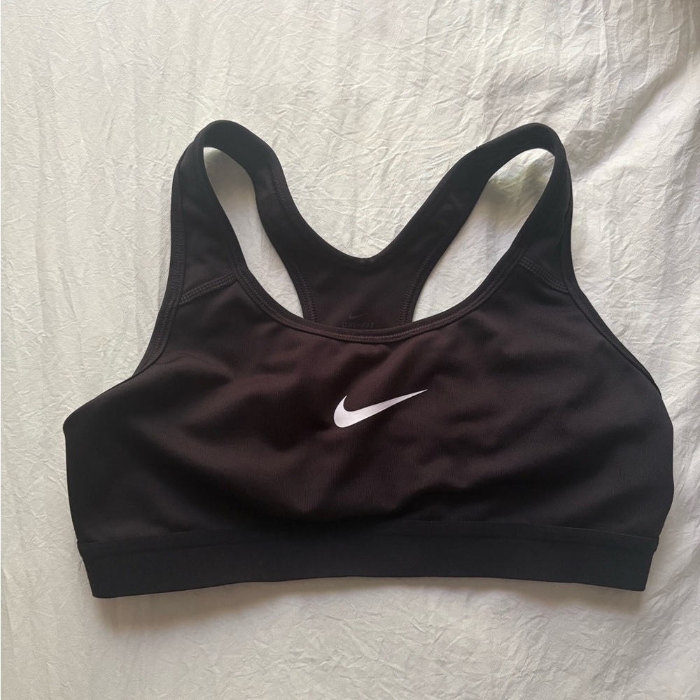 Black Unpadded Nike Sports Bra